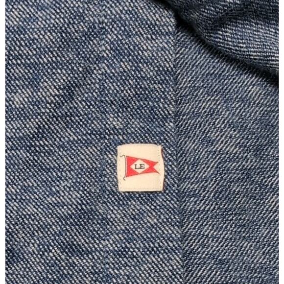 Lands End Flannel Shirt Mens M Blue Casual Outdoor Camping Fishing Flip Cuff - Picture 7 of 16